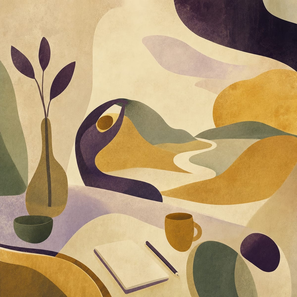 Illustration zur Sammlung Rückenfreundlicher Homeoffice-Alltag